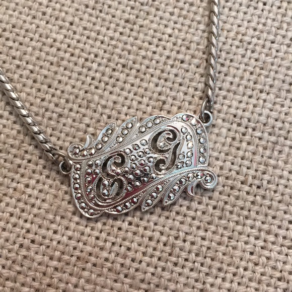 Vintage Men’s Sterling Tie Bar/Clip Initials E & G - Picture 3 of 8